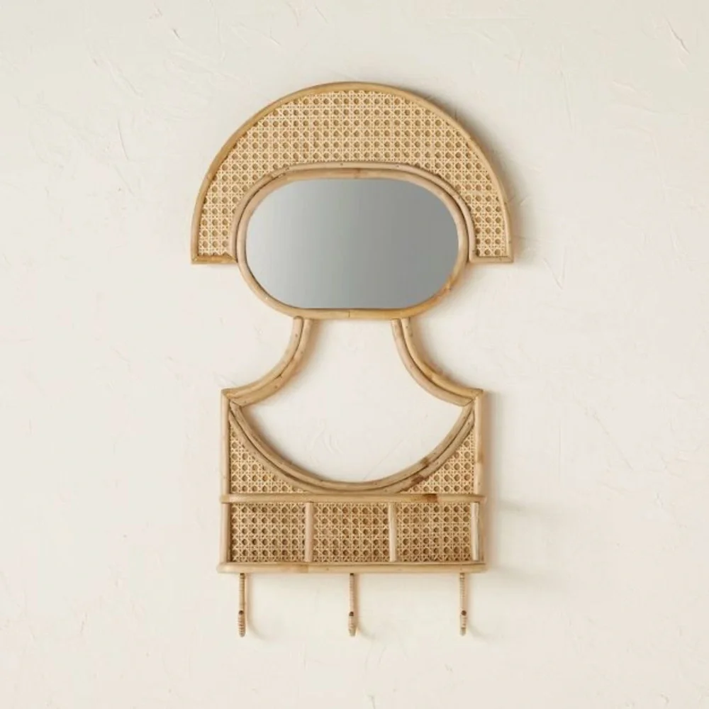 Target Figure Mirror with Basket - Opalhouse designed with Jungalow